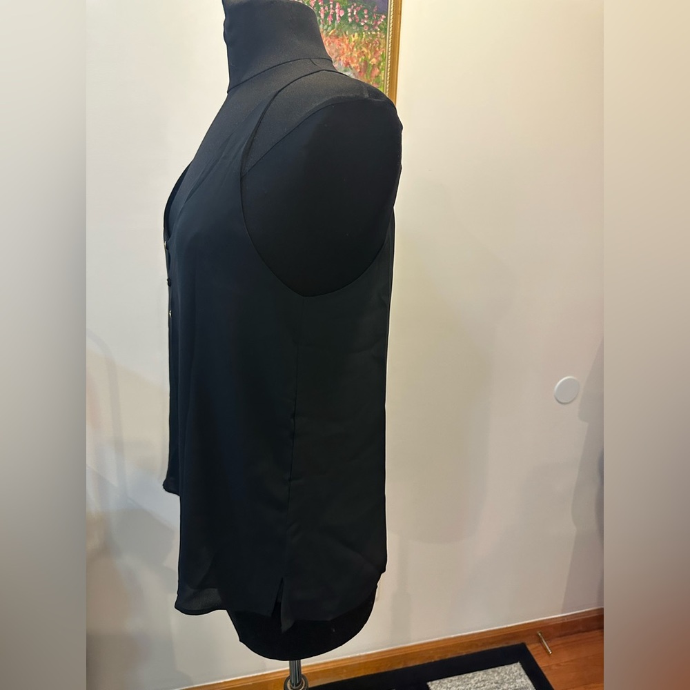 Loft Black camisole tank Top can be wear under blazer casual Classic look Size M - Picture 5 of 10